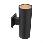 2 Light Exterior in Matte Black Finish