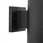2 Light Exterior in Matte Black Finish