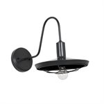 1 Light Exterior in Black & Glossy Grey Finish