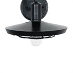 1 Light Exterior in Black & Glossy Grey Finish