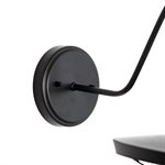 1 Light Exterior in Black & Glossy Grey Finish