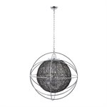 3-Light Orb Chandelier in Chrome Finish