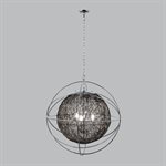 3-Light Orb Chandelier in Chrome Finish