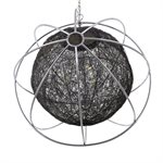 3-Light Orb Chandelier in Chrome Finish