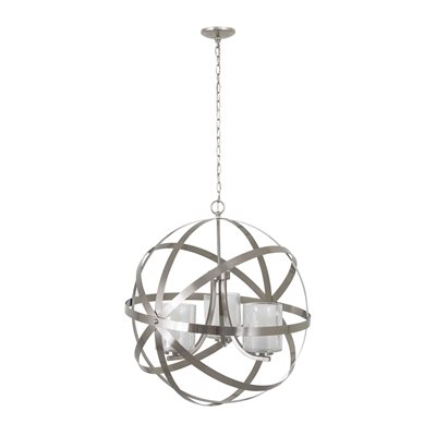 nickel brushed chandeliers