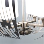 4-Light Contemporary Chandelier in Brushed Nickel