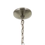 4-Light Contemporary Chandelier in Brushed Nickel