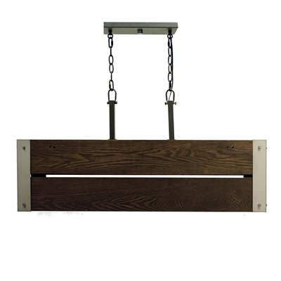 4 Light Island Light in Dark Espresso Finish