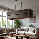 4 Light Island Light in Dark Espresso Finish