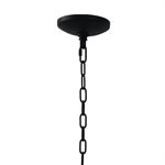 4 Light Chandelier in Matte Black Finish
