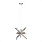 1 Light Pendant in Brushed Nickel Finish
