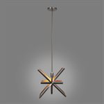 1 Light Pendant in Brushed Nickel Finish