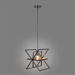 1 Light Pendant in Brushed Nickel Finish