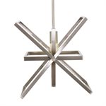 1 Light Pendant in Brushed Nickel Finish