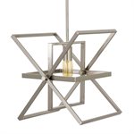 1 Light Pendant in Brushed Nickel Finish