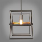1 Light Pendant in Brushed Nickel Finish