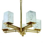 5 Light Chandelier in Copper Finish