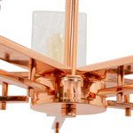 5 Light Chandelier in Copper Finish