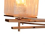 5 Light Chandelier in Copper Finish