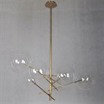 6 Light Chandelier in Antique Brass Finish