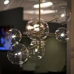 6 Light Chandelier in Antique Brass Finish