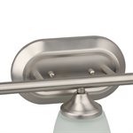 2 Light Vanity in Satin Nickel Finish