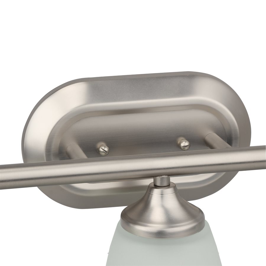 Image showcasing 2 Light Vanity in Satin Nickel Finish