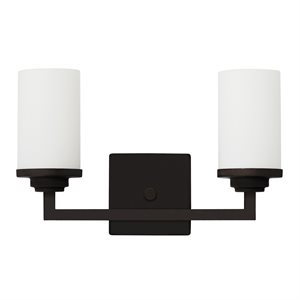 2 Light Vanity in Ebony Bronze Finish