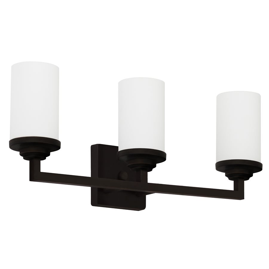 3 Light Vanity in Ebony Bronze Finish