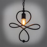 1 Light Pendant in Matte Black Finish