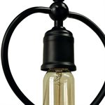 1 Light Pendant in Matte Black Finish
