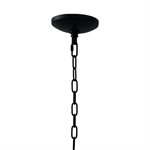 1 Light Pendant in Matte Black Finish