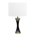 Black and Gold One Light Table Lamp