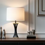 Black and Gold One Light Table Lamp