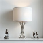 Polished Silver One Light Table Lamp