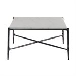 Akira Coffee Table with Marble and Forged Iron