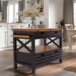 Cassidy Kitchen Island / Black