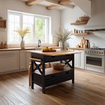 Cassidy Kitchen Island / Black