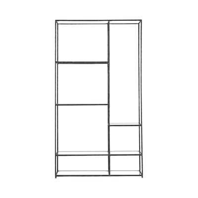 Akira Bookshelf with Glass and Steel Forged Iron Akira Bookshelf with Glass and Steel Forged Iron