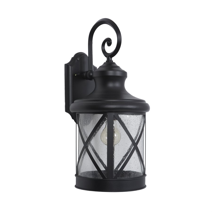 1 Light Exterior in Black Finish