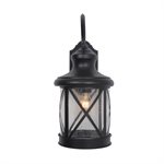 1 Light Exterior in Black Finish