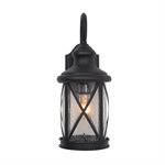 1 Light Exterior in Black Finish
