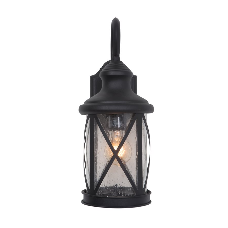 1 Light Exterior in Black Finish