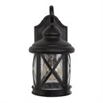1 Light Exterior in Black Finish