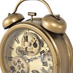 Brass Gears Table Top Clock