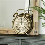 Brass Gears Table Top Clock