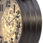 Black and Brass Gear Table Clock