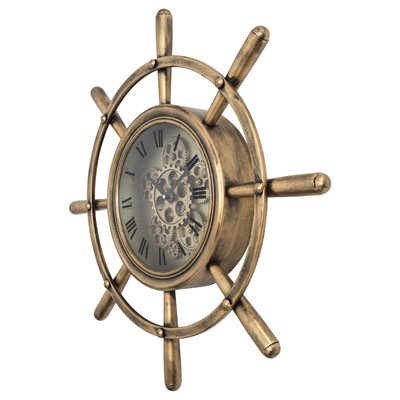 Ship's Wheel Wall Clock