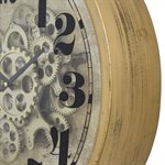 Gold Round Gear Clock
