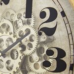 Gold Round Gear Clock